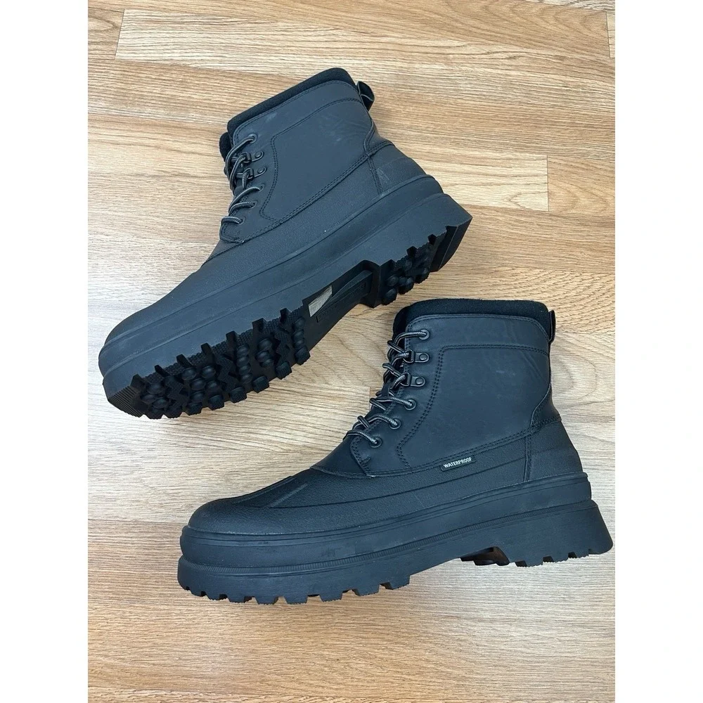 Bruno Marc Waterproof‎ Insulated Winter Snow Boots Black Size 13 Mens NEW
